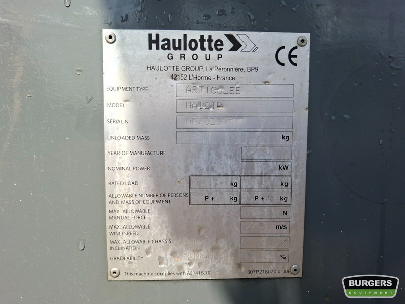 Haulotte HA12IP Nieuwe Accus - 관절 붐 : 사진 5 Haulotte HA12IP Nieuwe Accus - 관절 붐 : 사진 5