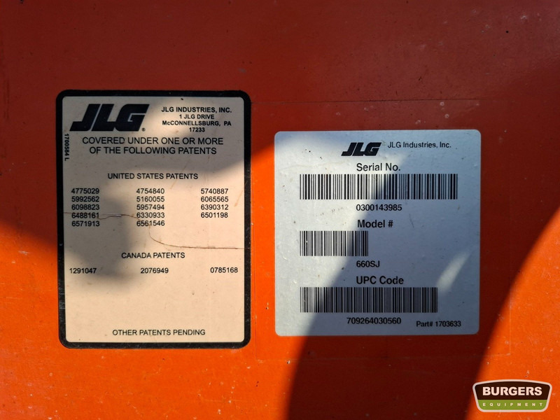 텔레스코픽 붐 JLG 660SJ : 사진 10