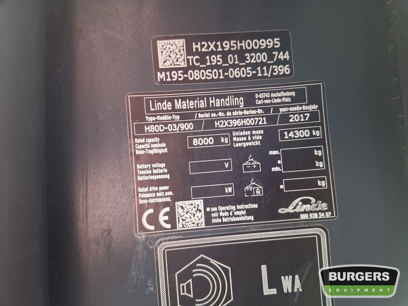 Linde H80D - 디젤 지게차 : 사진 5 Linde H80D - 디젤 지게차 : 사진 5