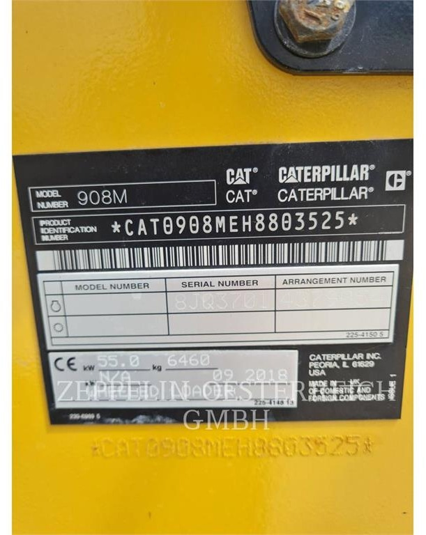 CAT 908M - 휠 로더 : 사진 5 CAT 908M - 휠 로더 : 사진 5