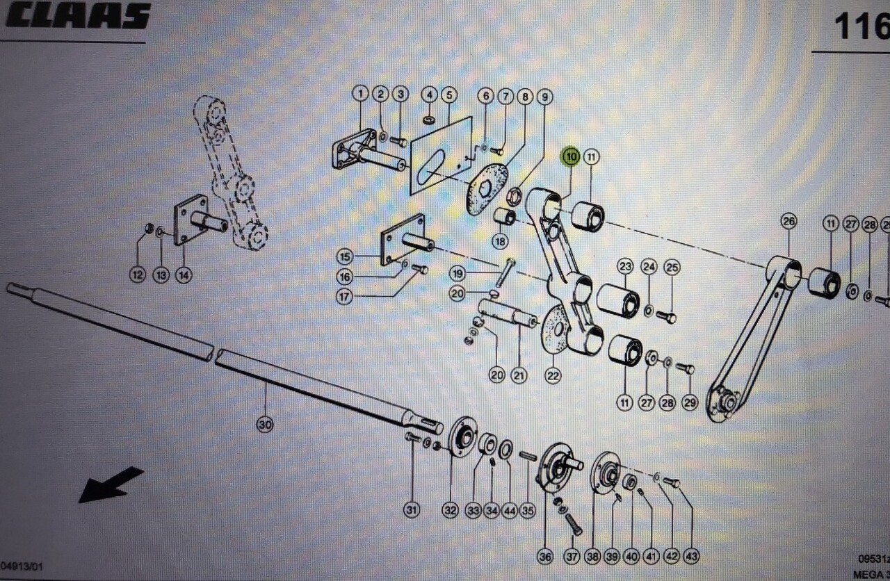 Wahacz Claas Mega 370-340 Nr kat. części 000 542 189 0/ 000 542 190 0 - 서스펜션 농업용 기계 용 : 사진 1 Wahacz Claas Mega 370-340 Nr kat. części 000 542 189 0/ 000 542 190 0 - 서스펜션 농업용 기계 용 : 사진 1