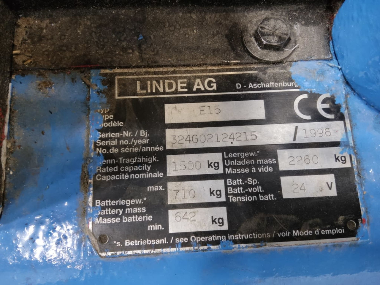 Linde E15 - 전기 지게차 : 사진 4 Linde E15 - 전기 지게차 : 사진 4