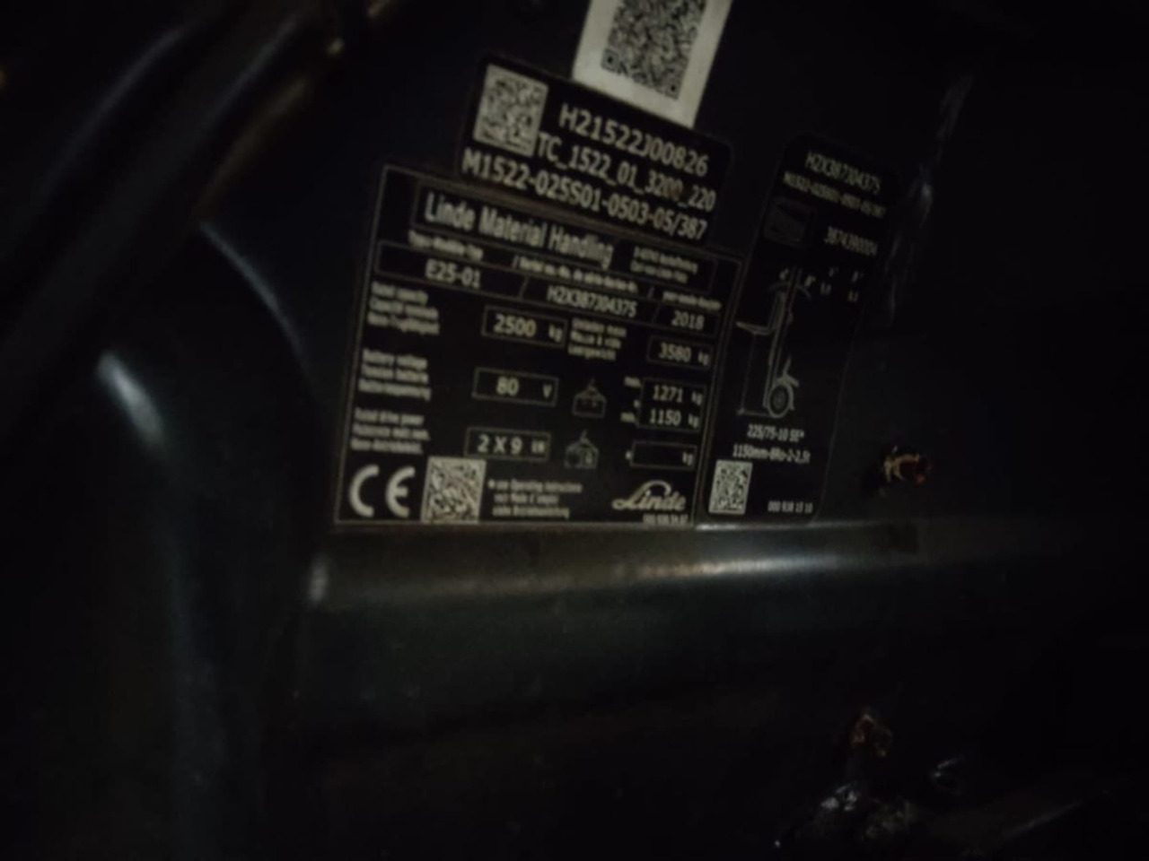 Linde E25-01 - 전기 지게차 : 사진 2 Linde E25-01 - 전기 지게차 : 사진 2