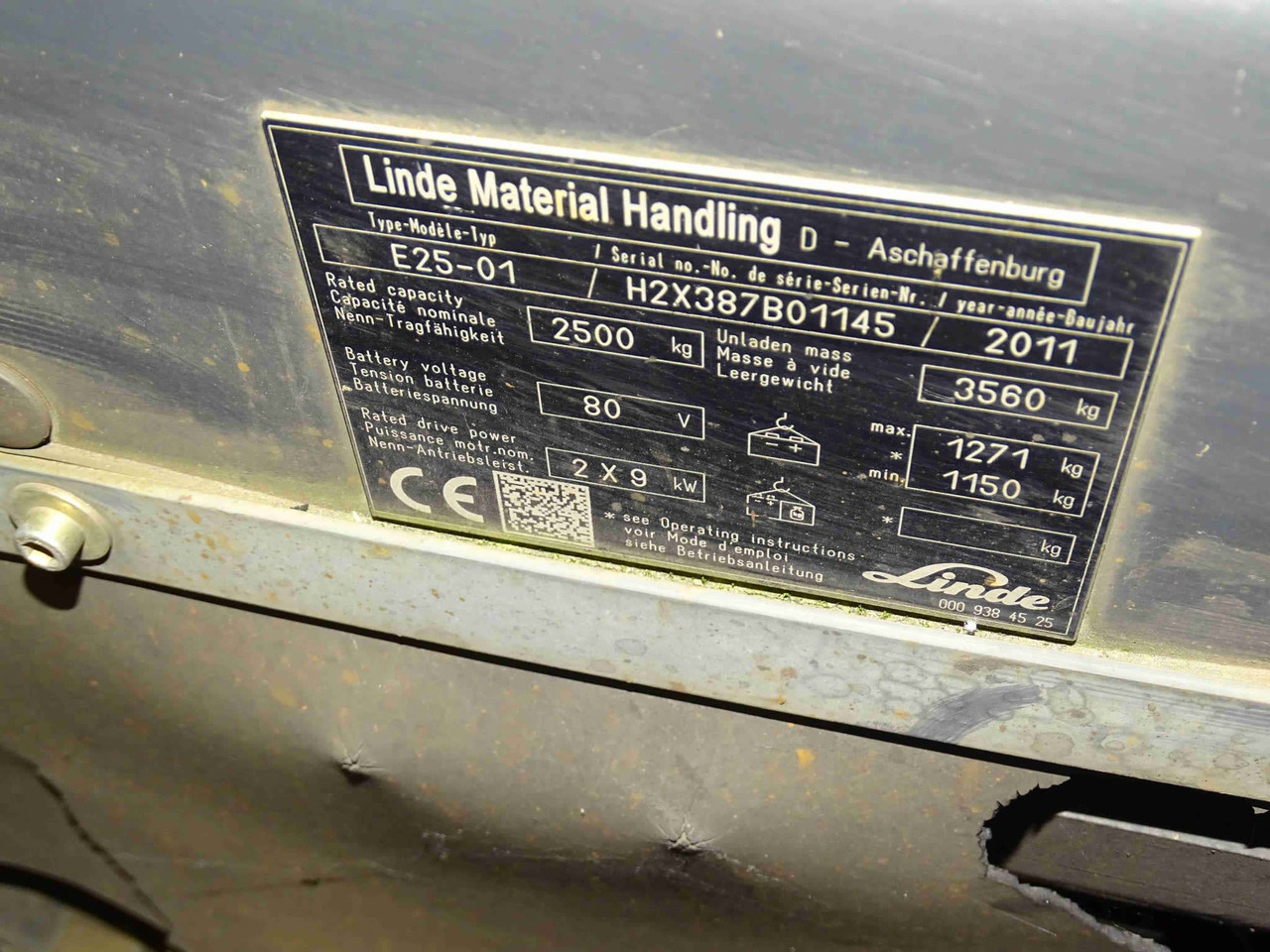 Linde E25-01 - 전기 지게차 : 사진 2 Linde E25-01 - 전기 지게차 : 사진 2