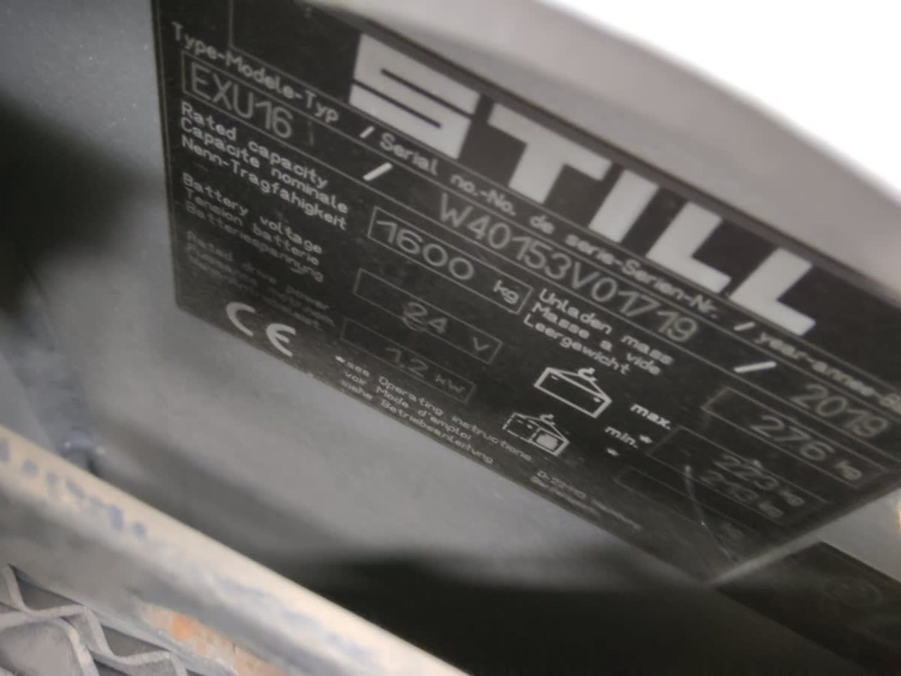 STILL EXU16 - 팔레트 트럭 : 사진 5 STILL EXU16 - 팔레트 트럭 : 사진 5