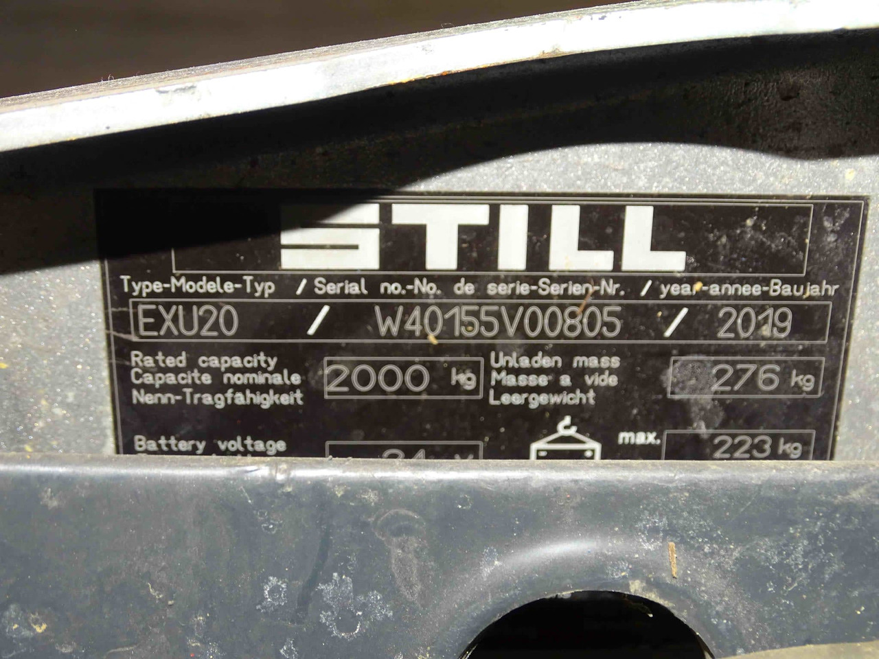 STILL EXU20 - 팔레트 트럭 : 사진 2 STILL EXU20 - 팔레트 트럭 : 사진 2