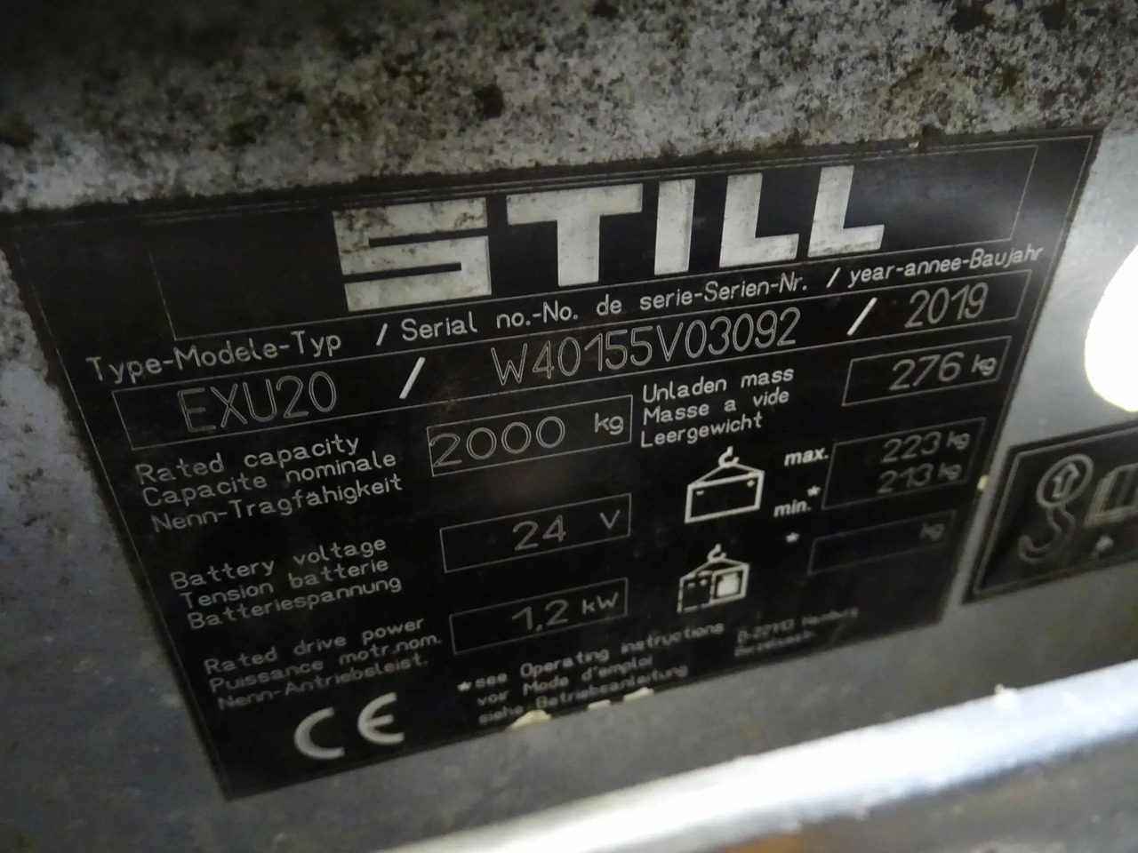 STILL EXU20 - 팔레트 트럭 : 사진 2 STILL EXU20 - 팔레트 트럭 : 사진 2