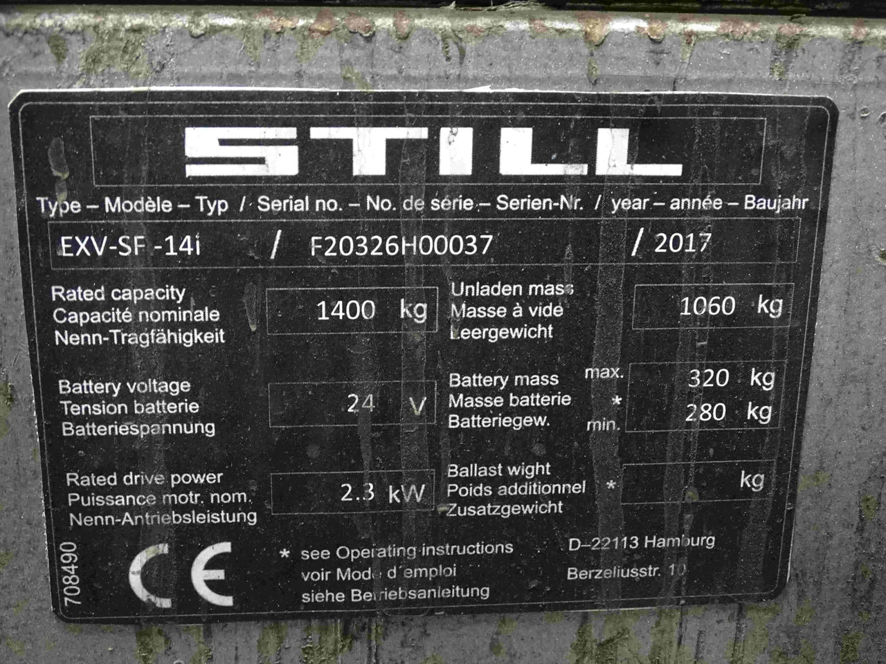STILL EXV-SF14I - 스태커 : 사진 2 STILL EXV-SF14I - 스태커 : 사진 2