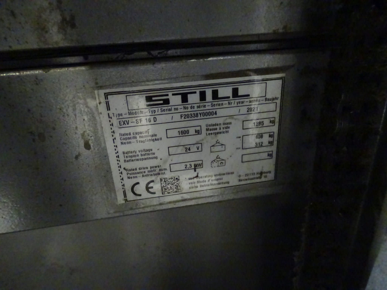 STILL EXV-SF16D - 스태커 : 사진 3 STILL EXV-SF16D - 스태커 : 사진 3
