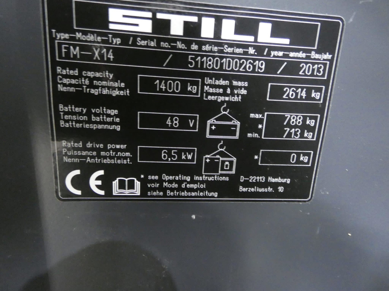STILL FM-X14 - 리치 트럭 : 사진 5 STILL FM-X14 - 리치 트럭 : 사진 5