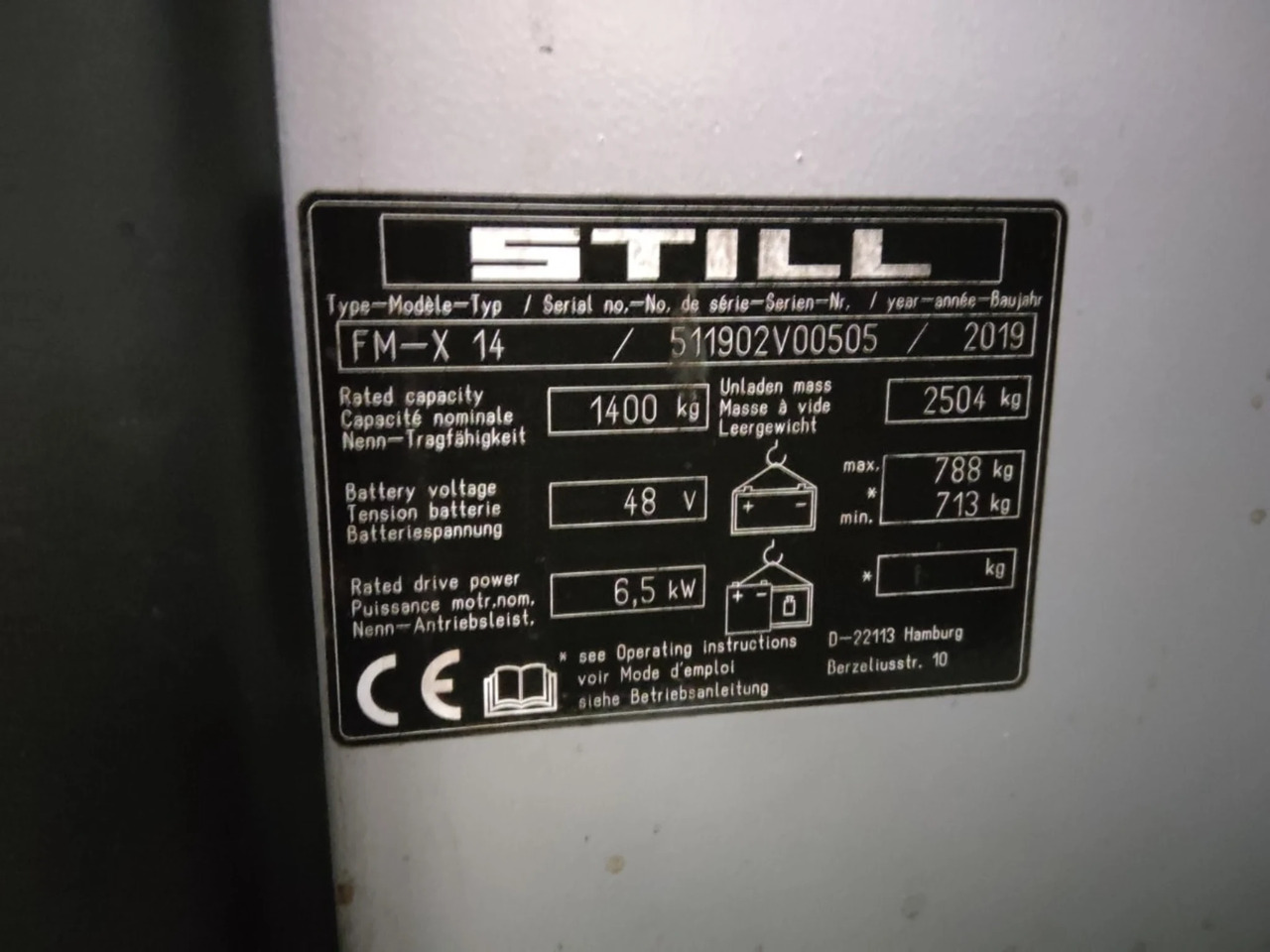 STILL FM-X14 - 리치 트럭 : 사진 5 STILL FM-X14 - 리치 트럭 : 사진 5