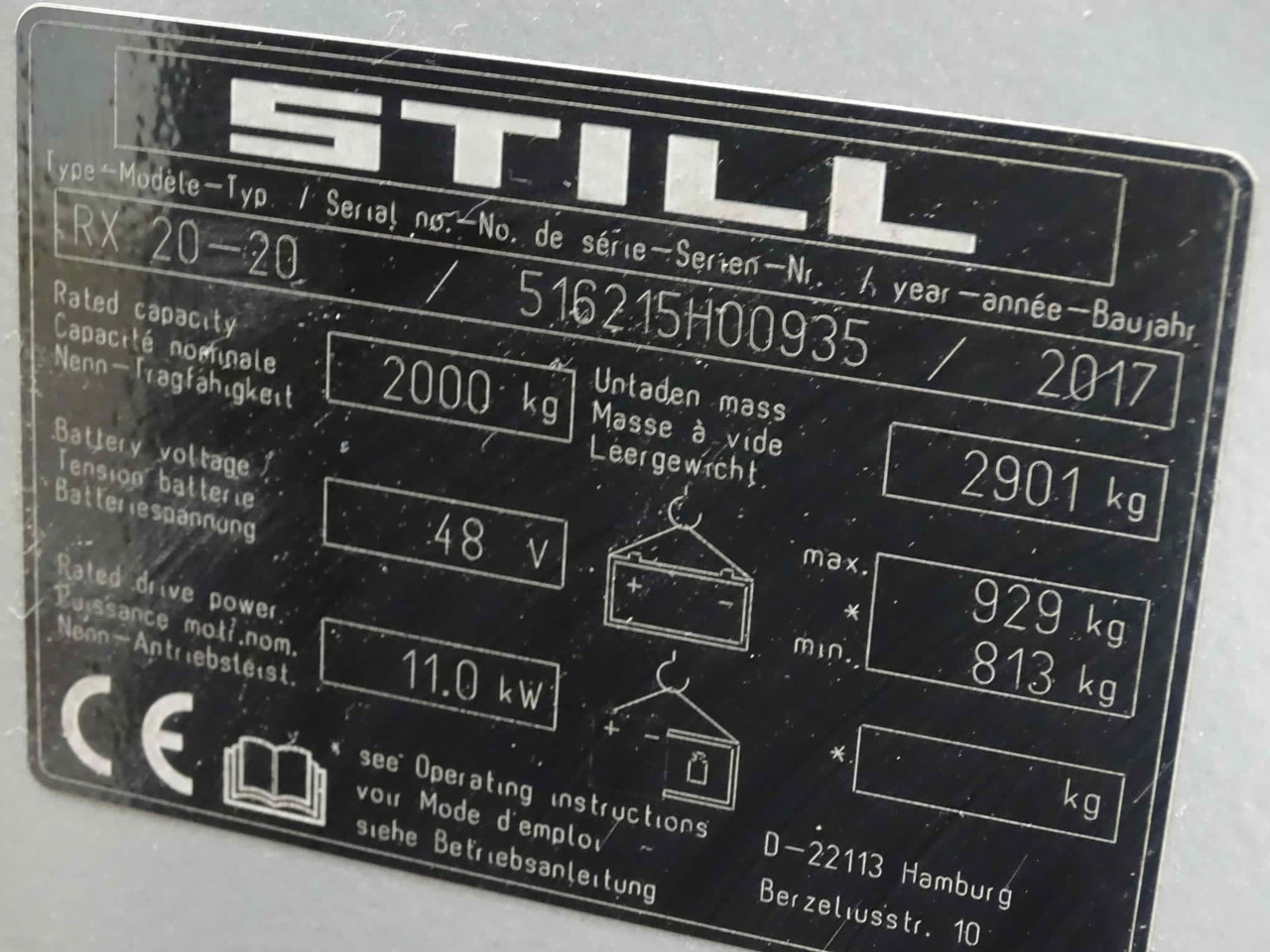 STILL RX20-20 - 전기 지게차 : 사진 2 STILL RX20-20 - 전기 지게차 : 사진 2