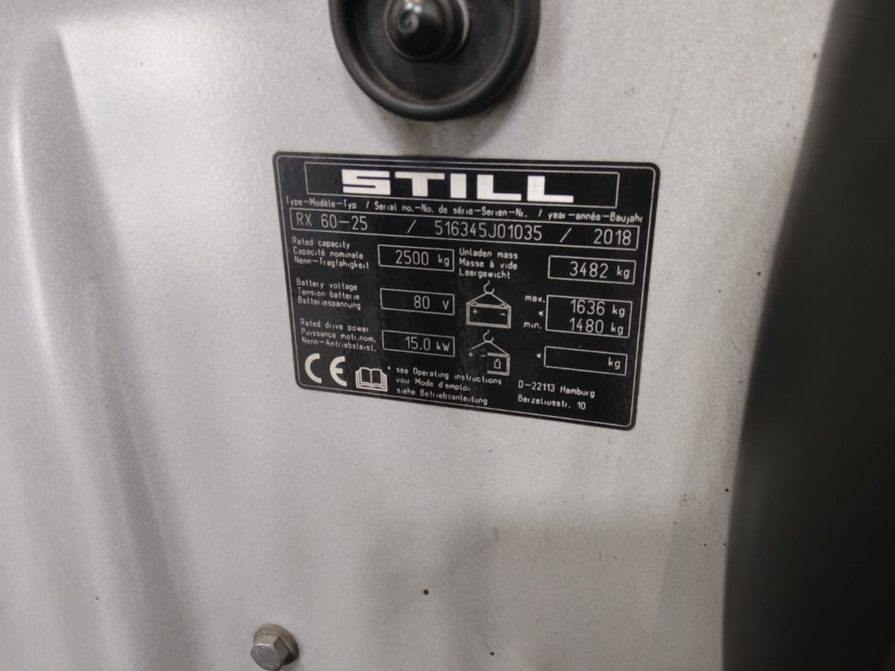 STILL RX60-25 - 전기 지게차 : 사진 2 STILL RX60-25 - 전기 지게차 : 사진 2