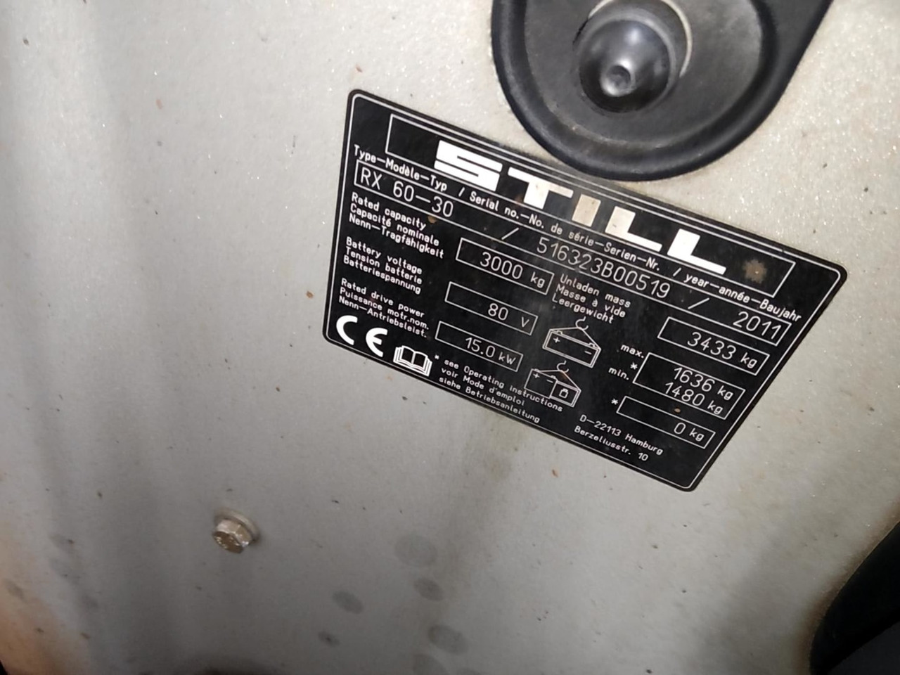 STILL RX60-30 - 전기 지게차 : 사진 2 STILL RX60-30 - 전기 지게차 : 사진 2