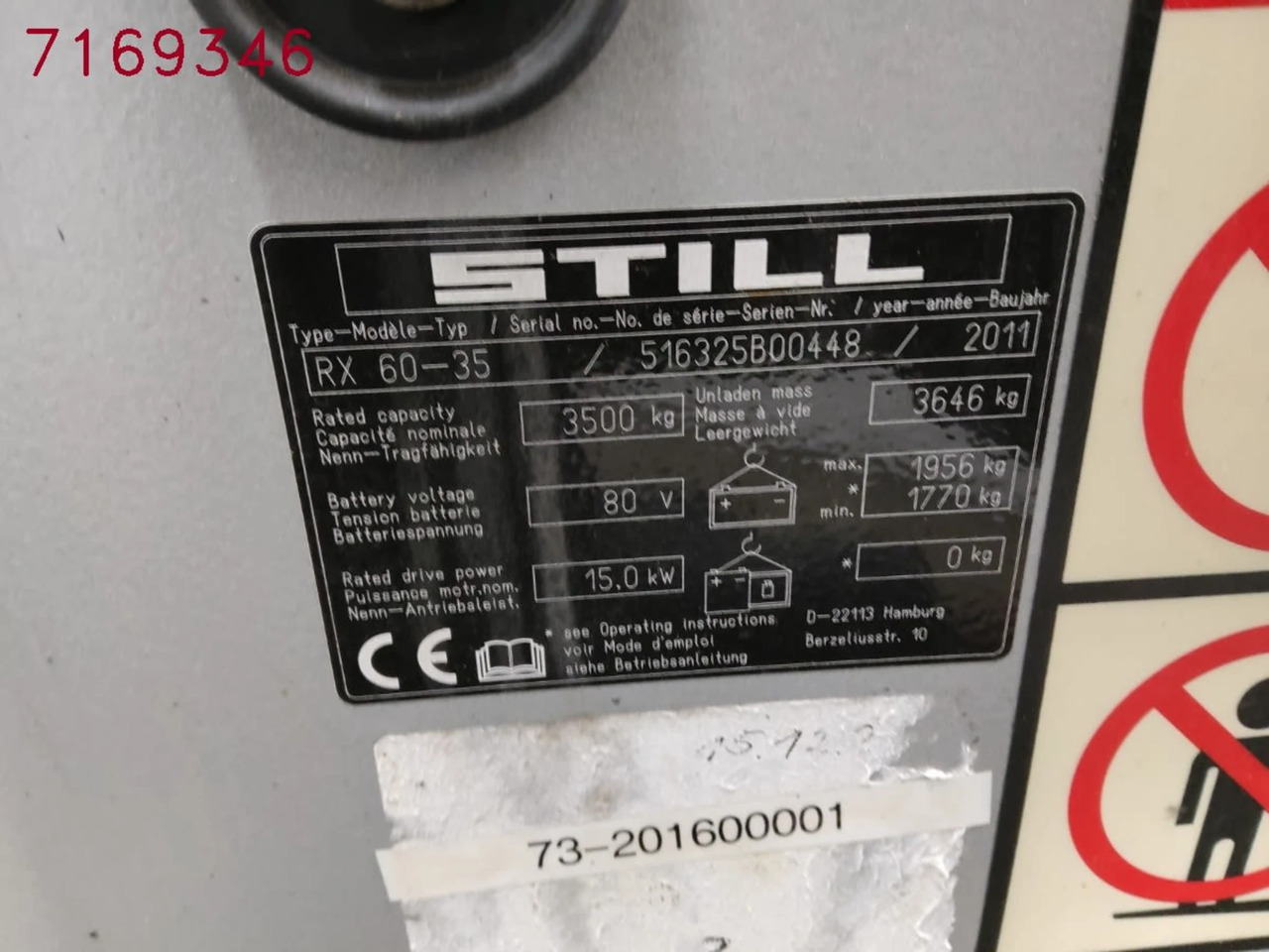 STILL RX60-35 - 전기 지게차 : 사진 2 STILL RX60-35 - 전기 지게차 : 사진 2
