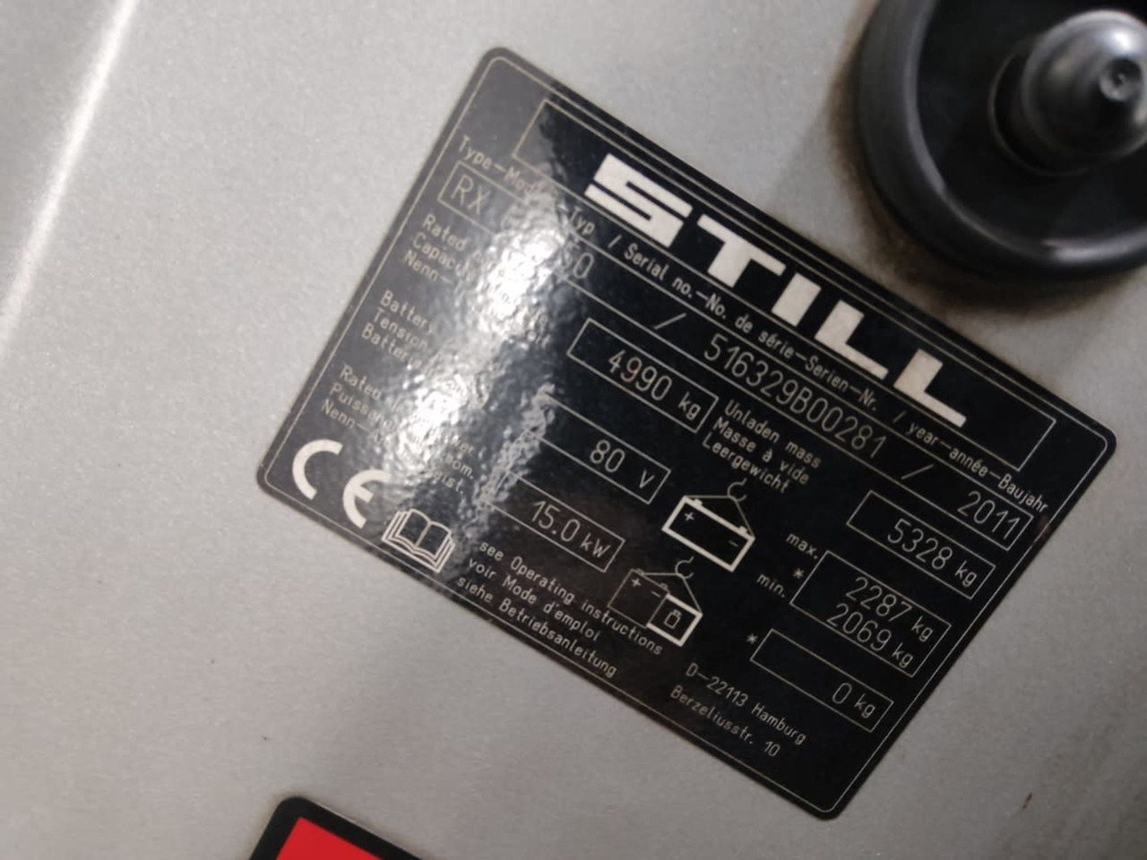 STILL RX60-50 - 전기 지게차 : 사진 2 STILL RX60-50 - 전기 지게차 : 사진 2