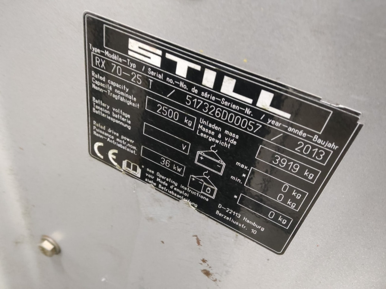 STILL RX70-25T - LPG 지게차 : 사진 5 STILL RX70-25T - LPG 지게차 : 사진 5