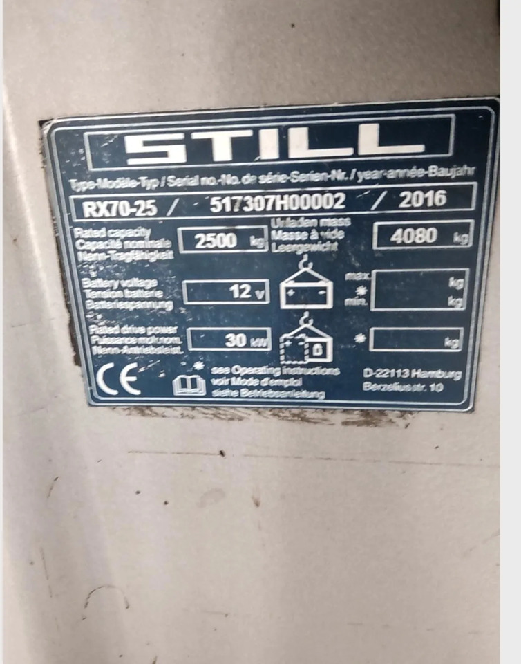 STILL RX70-25T - LPG 지게차 : 사진 5 STILL RX70-25T - LPG 지게차 : 사진 5