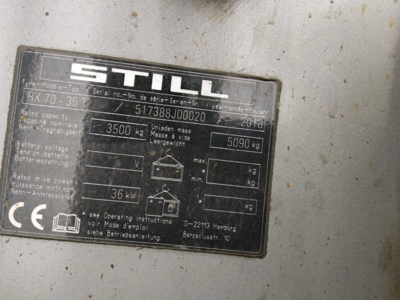 STILL RX70-35T - LPG 지게차 : 사진 5 STILL RX70-35T - LPG 지게차 : 사진 5