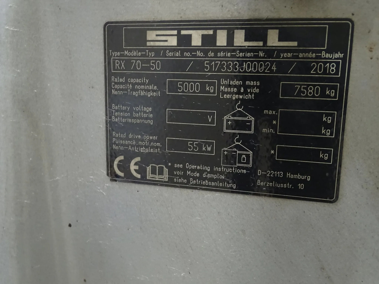 STILL RX70-50 - 디젤 지게차 : 사진 5 STILL RX70-50 - 디젤 지게차 : 사진 5