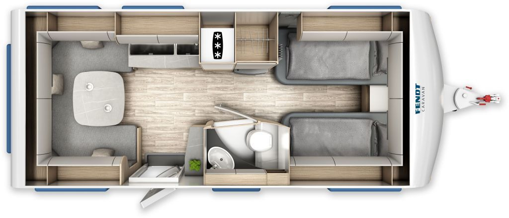 Fendt Bianco Selection 515 SG 2026 mit Extras - 캐러밴 : 사진 2 Fendt Bianco Selection 515 SG 2026 mit Extras - 캐러밴 : 사진 2