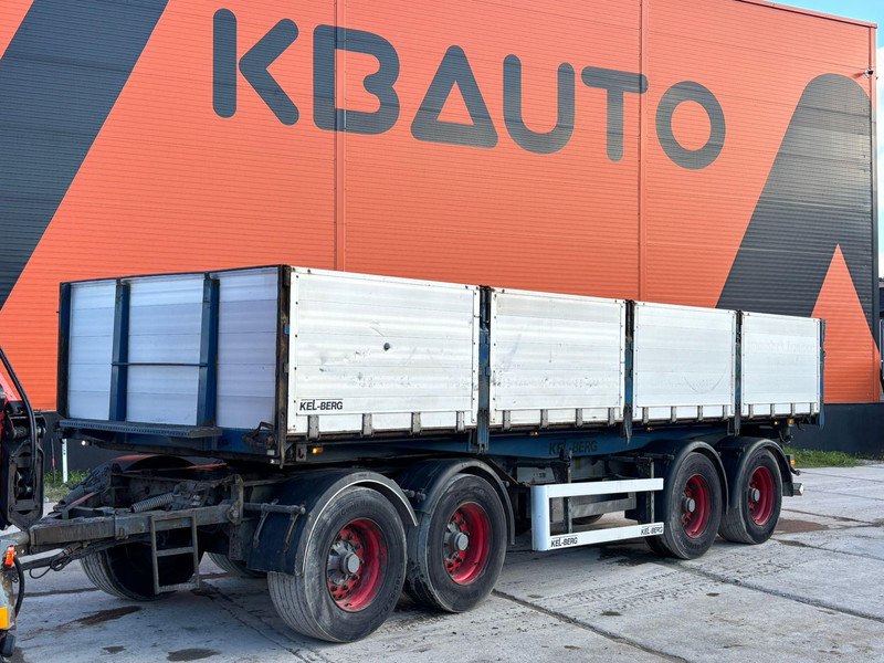 KEL-BERG D32B4 BPW AXLES / EXTENDABLE DRAWBAR / BOX L=7605 mm - 드롭사이드/ 플랫베드 트레일러 : 사진 1 KEL-BERG D32B4 BPW AXLES / EXTENDABLE DRAWBAR / BOX L=7605 mm - 드롭사이드/ 플랫베드 트레일러 : 사진 1
