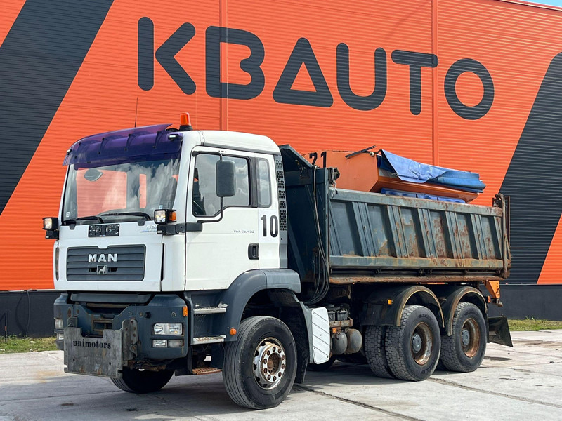MAN TGA 26.430 6x4 BOX L=5014 mm / POSSIBLE TO BUY WITH SPREADER Schmidt stratos B60 - 덤프트럭 : 사진 1 MAN TGA 26.430 6x4 BOX L=5014 mm / POSSIBLE TO BUY WITH SPREADER Schmidt stratos B60 - 덤프트럭 : 사진 1