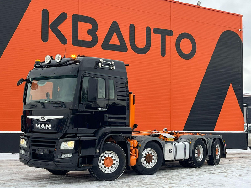 MAN TGS 35.500 8x4H*6 PALFINGER T 20 ton / L=5700 mm / HYDRODRIVE - 후크 리프트 트럭 : 사진 1 MAN TGS 35.500 8x4H*6 PALFINGER T 20 ton / L=5700 mm / HYDRODRIVE - 후크 리프트 트럭 : 사진 1