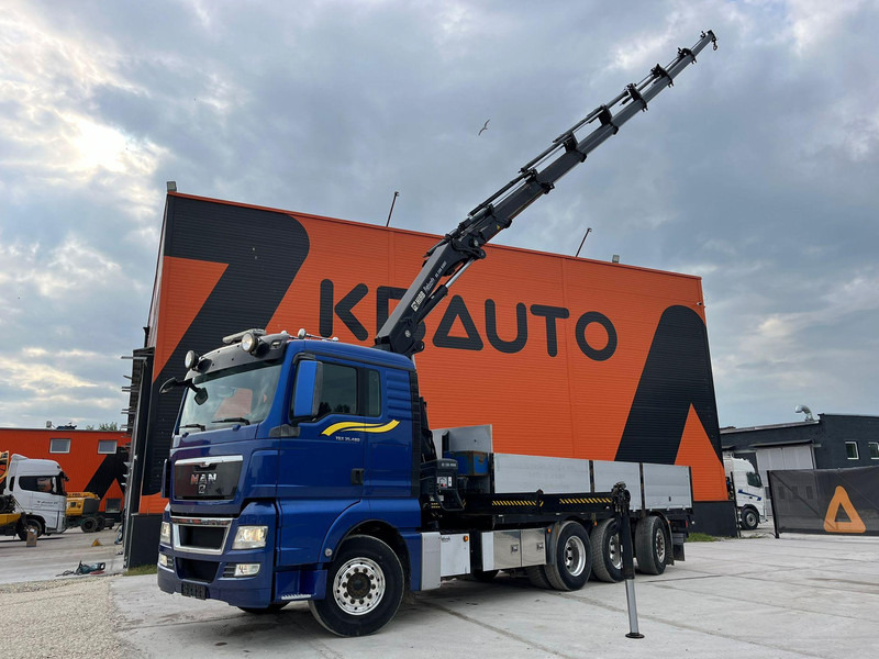 MAN TGX 35.480 8x4*4 HIAB 288E-7 / PLATFORM L=6397 mm - 드롭사이드/ 플랫베드 트럭, 크레인 트럭 : 사진 1 MAN TGX 35.480 8x4*4 HIAB 288E-7 / PLATFORM L=6397 mm - 드롭사이드/ 플랫베드 트럭, 크레인 트럭 : 사진 1