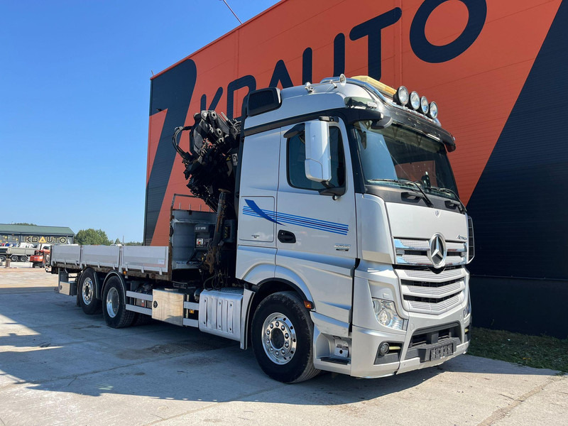 Mercedes-Benz Actros 2551 6x2 HIAB 377-6 HIPRO + JIB / Platform extendable L=6400 -- 7397mm - 드롭사이드/ 플랫베드 트럭, 크레인 트럭 : 사진 4 Mercedes-Benz Actros 2551 6x2 HIAB 377-6 HIPRO + JIB / Platform extendable L=6400 -- 7397mm - 드롭사이드/ 플랫베드 트럭, 크레인 트럭 : 사진 4