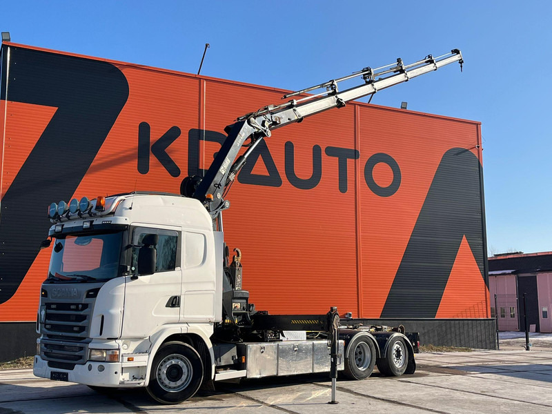 Scania G 420 6x2*4 Hiab 211 EP-5 HIPRO / Hiab XR 20T SL51 - 후크 리프트 트럭, 크레인 트럭 : 사진 1 Scania G 420 6x2*4 Hiab 211 EP-5 HIPRO / Hiab XR 20T SL51 - 후크 리프트 트럭, 크레인 트럭 : 사진 1