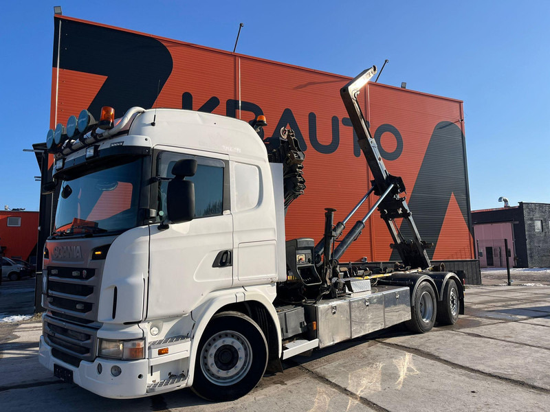 Scania G 420 6x2*4 Hiab 211 EP-5 HIPRO / Hiab XR 20T SL51 - 후크 리프트 트럭, 크레인 트럭 : 사진 2 Scania G 420 6x2*4 Hiab 211 EP-5 HIPRO / Hiab XR 20T SL51 - 후크 리프트 트럭, 크레인 트럭 : 사진 2