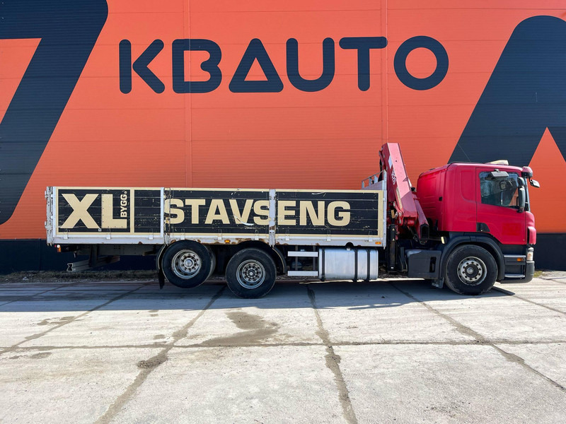 Scania P 340 6x2 HMF 1820 K5 / PLATFORM L=6760 mm - 드롭사이드/ 플랫베드 트럭, 크레인 트럭 : 사진 5 Scania P 340 6x2 HMF 1820 K5 / PLATFORM L=6760 mm - 드롭사이드/ 플랫베드 트럭, 크레인 트럭 : 사진 5