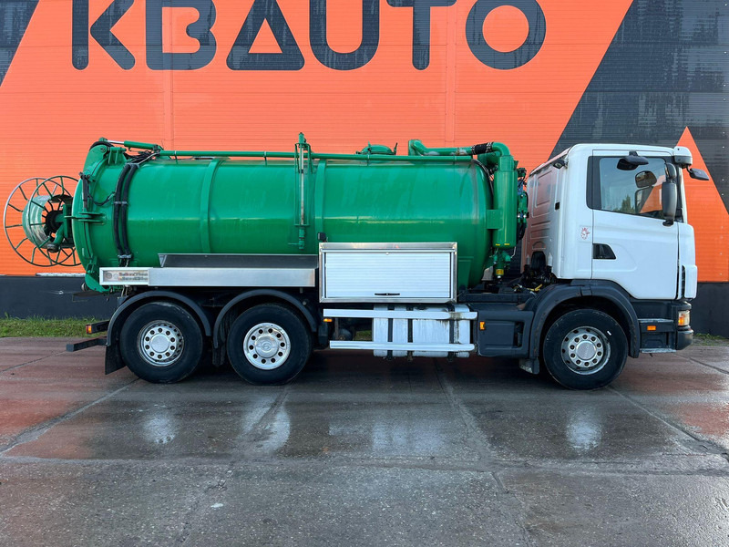 Scania R 124 6x2*4 TANK 1500 I + 13000 l / VACUUM Moro PM200 year 2015 / PRESSURE Pratissoli 500 bar / 200 l/min - 진공 흡입 트럭 : 사진 3 Scania R 124 6x2*4 TANK 1500 I + 13000 l / VACUUM Moro PM200 year 2015 / PRESSURE Pratissoli 500 bar / 200 l/min - 진공 흡입 트럭 : 사진 3