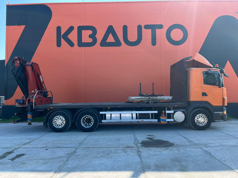 Scania R 340 6x2*4 HMF 2823-K6 + JIB / PLATFORM L=7293 mm - 드롭사이드/ 플랫베드 트럭, 크레인 트럭 : 사진 5 Scania R 340 6x2*4 HMF 2823-K6 + JIB / PLATFORM L=7293 mm - 드롭사이드/ 플랫베드 트럭, 크레인 트럭 : 사진 5
