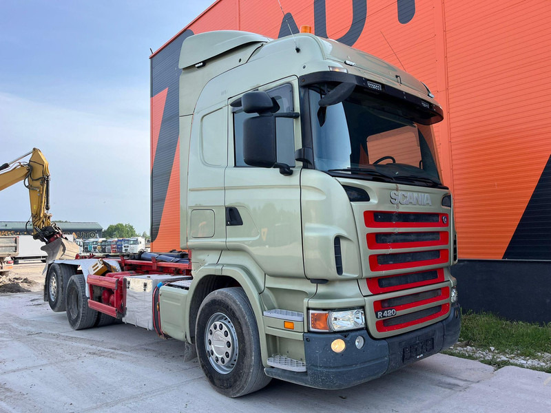 Scania R 420 6x2 PALFINGER T 20 ton / L=5450 mm / RETARDER - 후크 리프트 트럭 : 사진 4 Scania R 420 6x2 PALFINGER T 20 ton / L=5450 mm / RETARDER - 후크 리프트 트럭 : 사진 4