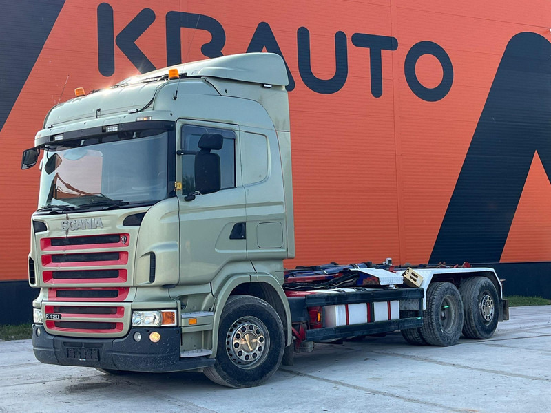 Scania R 420 6x2 PALFINGER T 20 ton / L=5450 mm / RETARDER - 후크 리프트 트럭 : 사진 1 Scania R 420 6x2 PALFINGER T 20 ton / L=5450 mm / RETARDER - 후크 리프트 트럭 : 사진 1