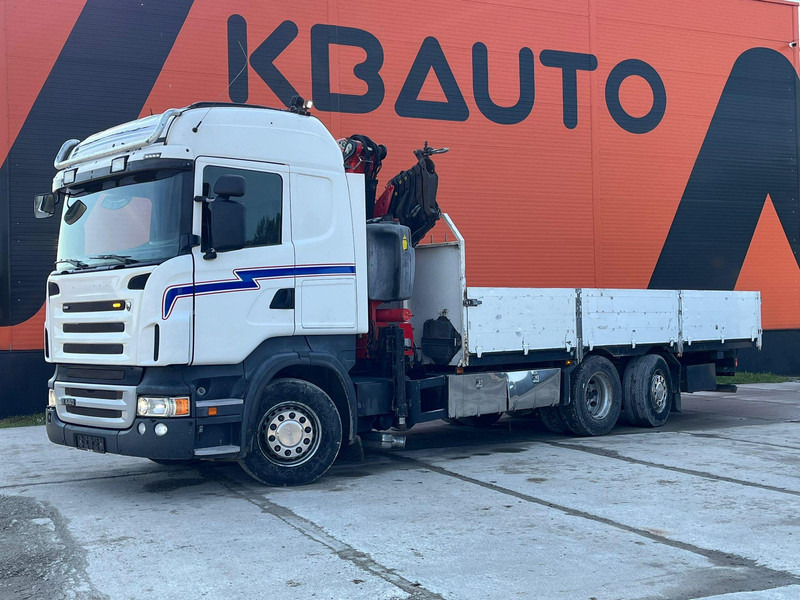 Scania R 440 6x2*4 FASSI F260XP / PLATFORM L=6760 mm - 드롭사이드/ 플랫베드 트럭, 크레인 트럭 : 사진 2 Scania R 440 6x2*4 FASSI F260XP / PLATFORM L=6760 mm - 드롭사이드/ 플랫베드 트럭, 크레인 트럭 : 사진 2