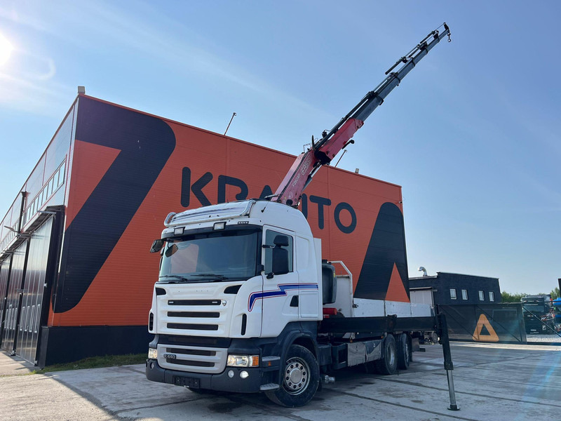 Scania R 440 6x2*4 FASSI F260XP / PLATFORM L=6760 mm - 드롭사이드/ 플랫베드 트럭, 크레인 트럭 : 사진 1 Scania R 440 6x2*4 FASSI F260XP / PLATFORM L=6760 mm - 드롭사이드/ 플랫베드 트럭, 크레인 트럭 : 사진 1