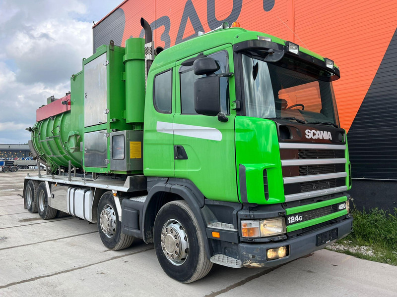 Scania R124 8x4 TANK 12000 l / VACUUM Disab P210/9 - 7800 m3/h / 1182 hours - 진공 흡입 트럭 : 사진 3 Scania R124 8x4 TANK 12000 l / VACUUM Disab P210/9 - 7800 m3/h / 1182 hours - 진공 흡입 트럭 : 사진 3