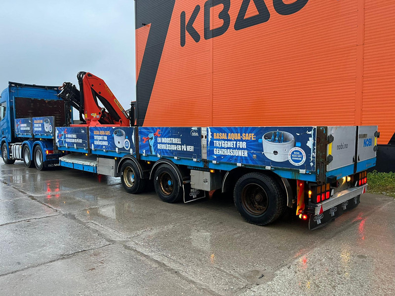 Tyllis Jumbo 3JPA PALFINGER PK23500 / PLATFORM L=9069 mm + 4419 mm - 드롭사이드/ 플랫베드 세미 트레일러 : 사진 4 Tyllis Jumbo 3JPA PALFINGER PK23500 / PLATFORM L=9069 mm + 4419 mm - 드롭사이드/ 플랫베드 세미 트레일러 : 사진 4