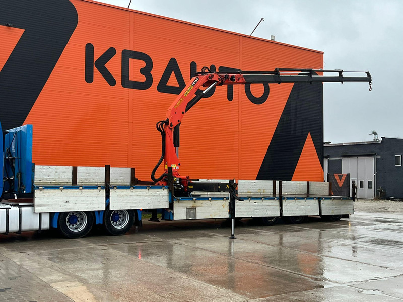 Tyllis Jumbo 3JPA PALFINGER PK23500 / PLATFORM L=9069 mm + 4419 mm - 드롭사이드/ 플랫베드 세미 트레일러 : 사진 1 Tyllis Jumbo 3JPA PALFINGER PK23500 / PLATFORM L=9069 mm + 4419 mm - 드롭사이드/ 플랫베드 세미 트레일러 : 사진 1