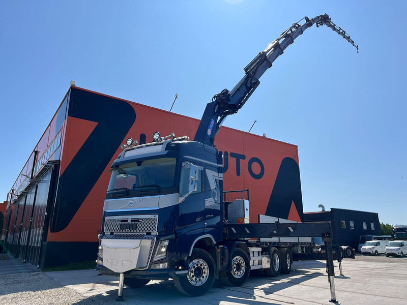 Volvo FH 16 650 8x2*6 HMF 6020K-RC + JIB / PLATFORM L=6344 mm - 드롭사이드/ 플랫베드 트럭, 크레인 트럭 : 사진 1 Volvo FH 16 650 8x2*6 HMF 6020K-RC + JIB / PLATFORM L=6344 mm - 드롭사이드/ 플랫베드 트럭, 크레인 트럭 : 사진 1