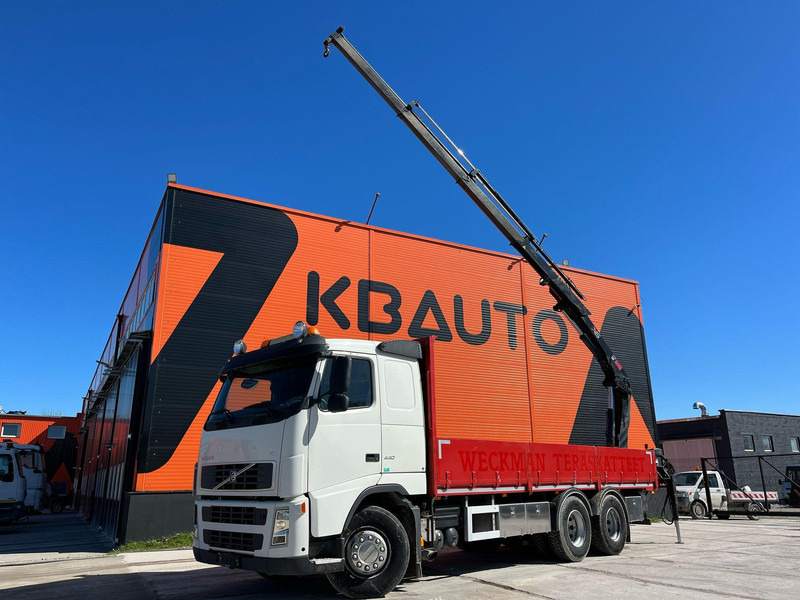 Volvo FH 440 6x2 HIAB 144E-3 / PLATFORM L=7061 mm - 드롭사이드/ 플랫베드 트럭, 크레인 트럭 : 사진 1 Volvo FH 440 6x2 HIAB 144E-3 / PLATFORM L=7061 mm - 드롭사이드/ 플랫베드 트럭, 크레인 트럭 : 사진 1