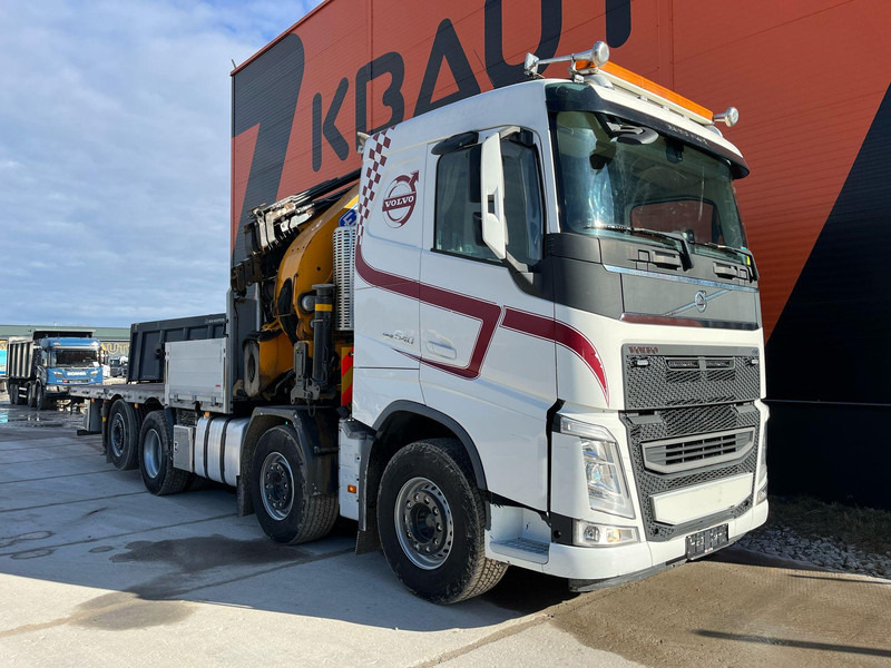 Volvo FH 540 8x2*6 EFFER 685/6S + JIB + WINCH / PLATFORM 6072-7081 mm EXTENDABLE - 드롭사이드/ 플랫베드 트럭, 크레인 트럭 : 사진 4 Volvo FH 540 8x2*6 EFFER 685/6S + JIB + WINCH / PLATFORM 6072-7081 mm EXTENDABLE - 드롭사이드/ 플랫베드 트럭, 크레인 트럭 : 사진 4