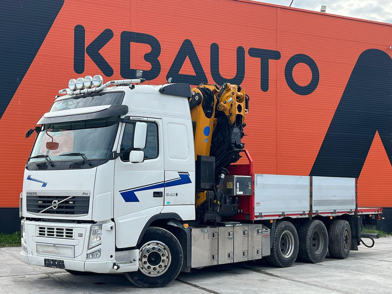 Volvo FH 540 8x4*4 EFFER 525/6S + JIB + WINCH / PLATFORM L=6216 mm - 드롭사이드/ 플랫베드 트럭, 크레인 트럭 : 사진 2 Volvo FH 540 8x4*4 EFFER 525/6S + JIB + WINCH / PLATFORM L=6216 mm - 드롭사이드/ 플랫베드 트럭, 크레인 트럭 : 사진 2