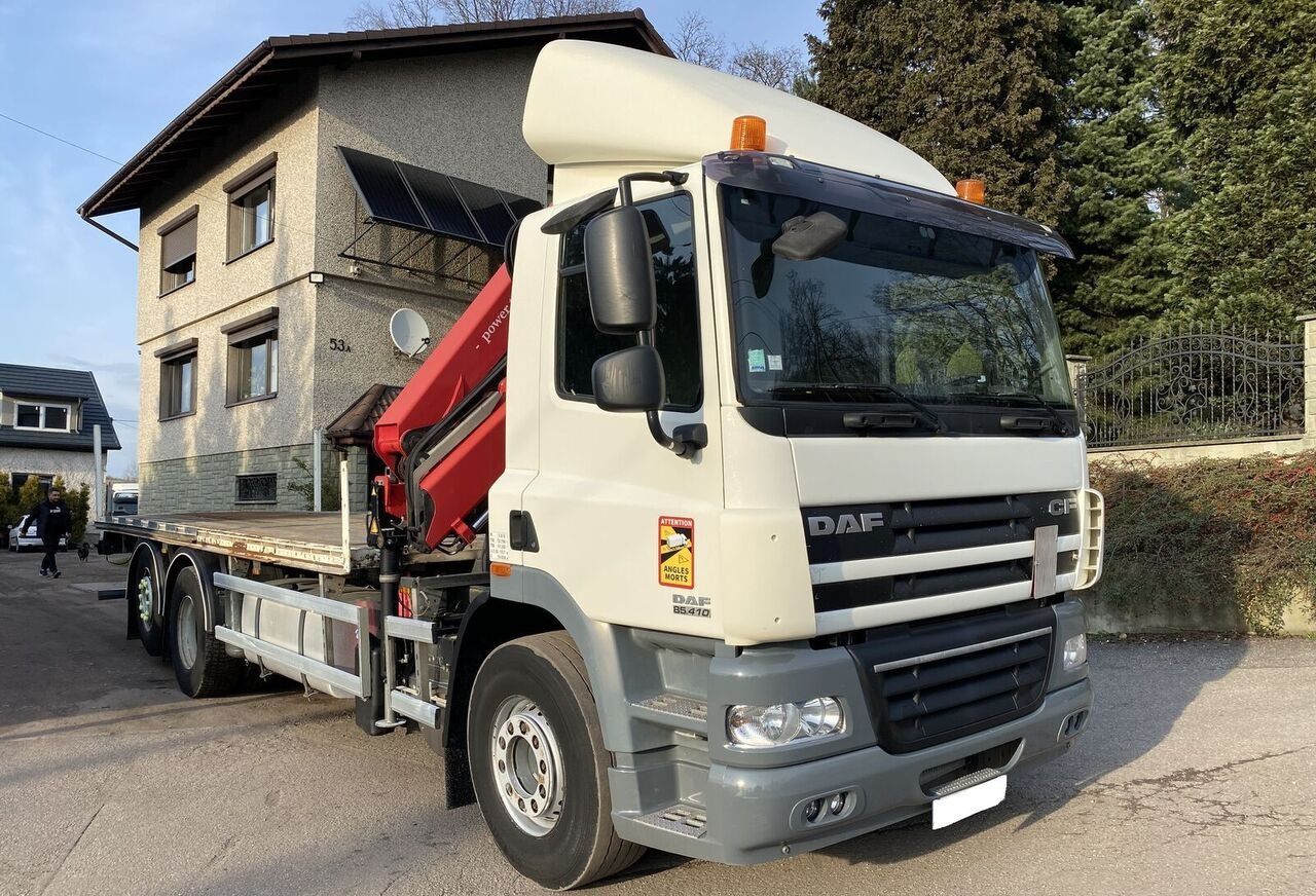 드롭사이드/ 플랫베드 트럭, 크레인 트럭 DAF CF 85 410 : 사진 6