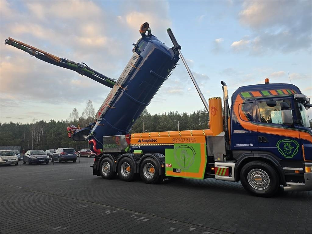 진공 흡입 트럭 Scania Amphitec VORTEX G2 ATEX suction and blowing vacuum : 사진 34