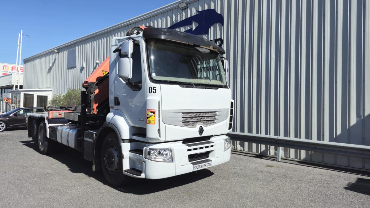 Renault Premium avec grue PALFINGER PK 18000 - 후크 리프트 트럭, 크레인 트럭 : 사진 4 Renault Premium avec grue PALFINGER PK 18000 - 후크 리프트 트럭, 크레인 트럭 : 사진 4