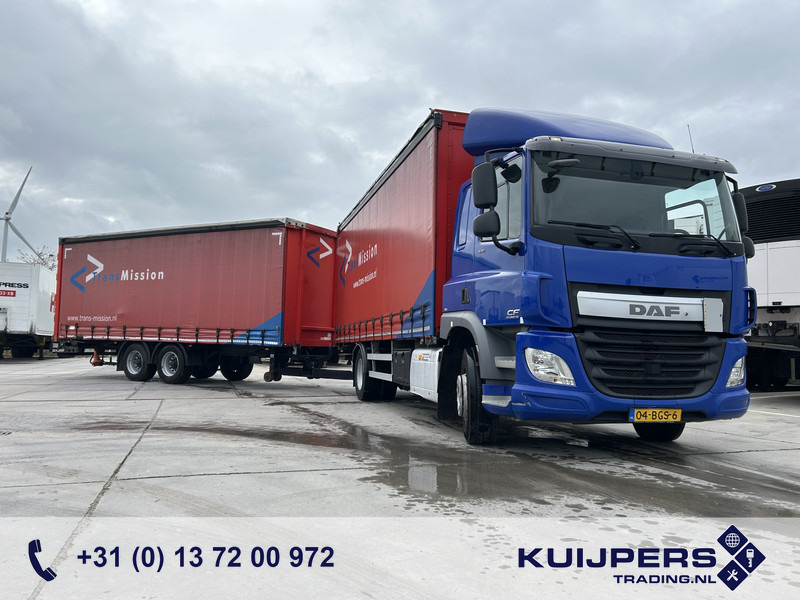 DAF CF 370 FA + Pacton MXD 218 / Curtainside Combi / Loadlift / APK TUV 05-26 - 커튼사이더 트럭 : 사진 1 DAF CF 370 FA + Pacton MXD 218 / Curtainside Combi / Loadlift / APK TUV 05-26 - 커튼사이더 트럭 : 사진 1